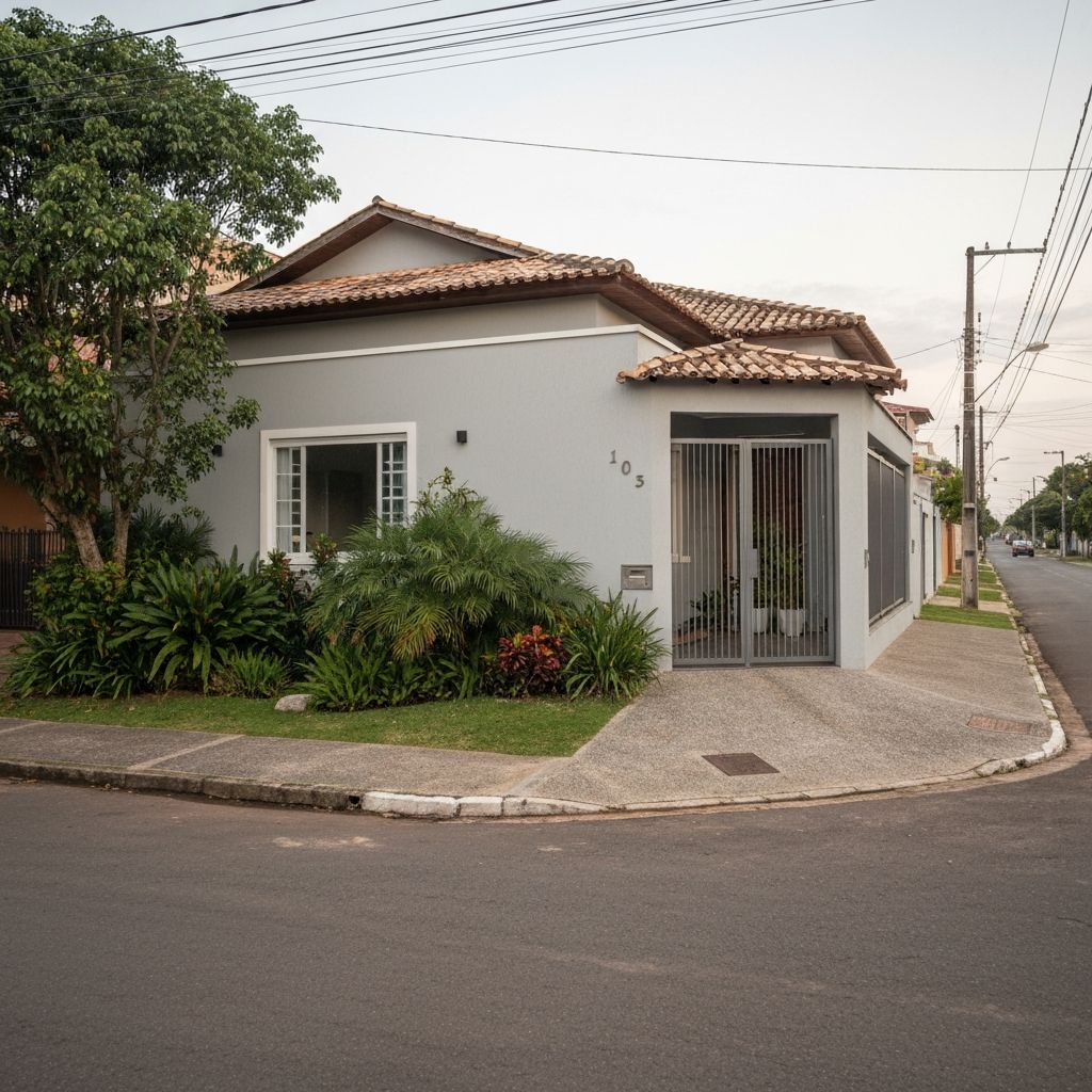 Casa econômica no bairro