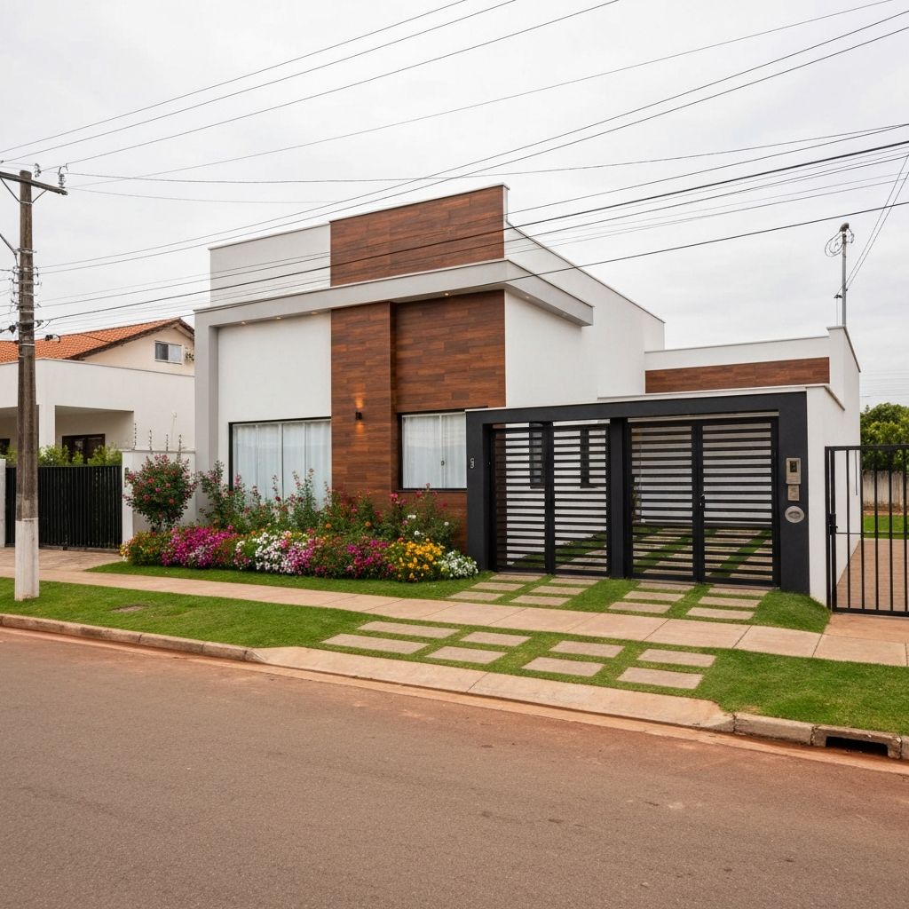 Casa econômica no lote