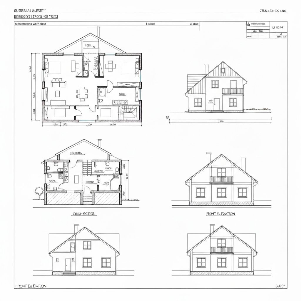 Plantas Baixas, Cortes e Fachadas